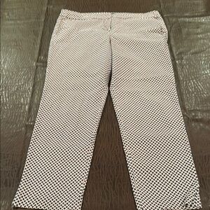 Chic Black and White Patterned Pants